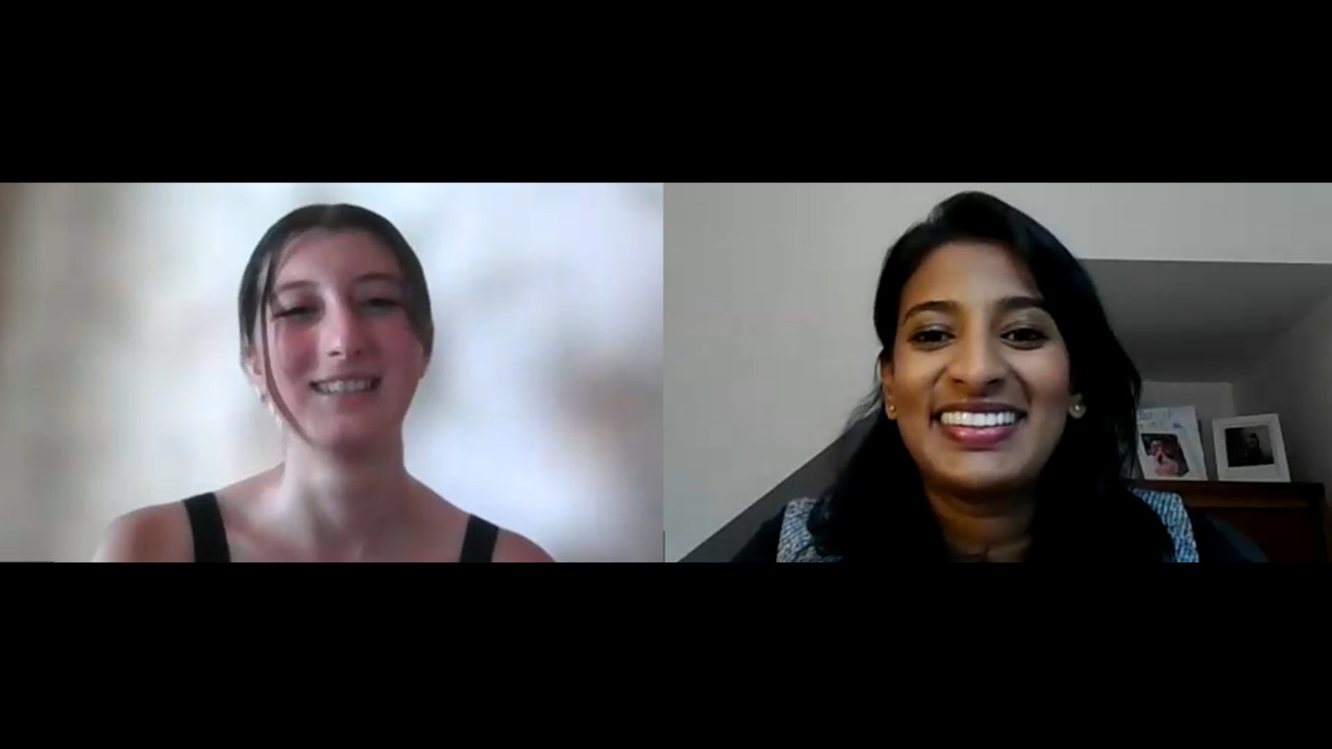 Preview image for the video "EmployED Chat: Student interview with Shalini Shan". Preview image for the video "EmployED Chat: Student interview with Shalini Shan" - Headshots of a white teenage girl with brown hair and a smiling South Asian woman.