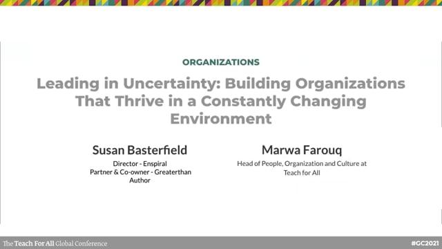 Preview image for the video "Leading in Uncertainty Building Organizations That Thrive in a Constantly Changing Environment– Cycle B".