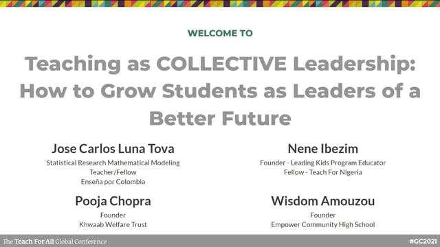 Preview image for the video "Teaching as COLLECTIVE Leadership: How to Grow Students as Leaders of a Better Future – Cycle B".